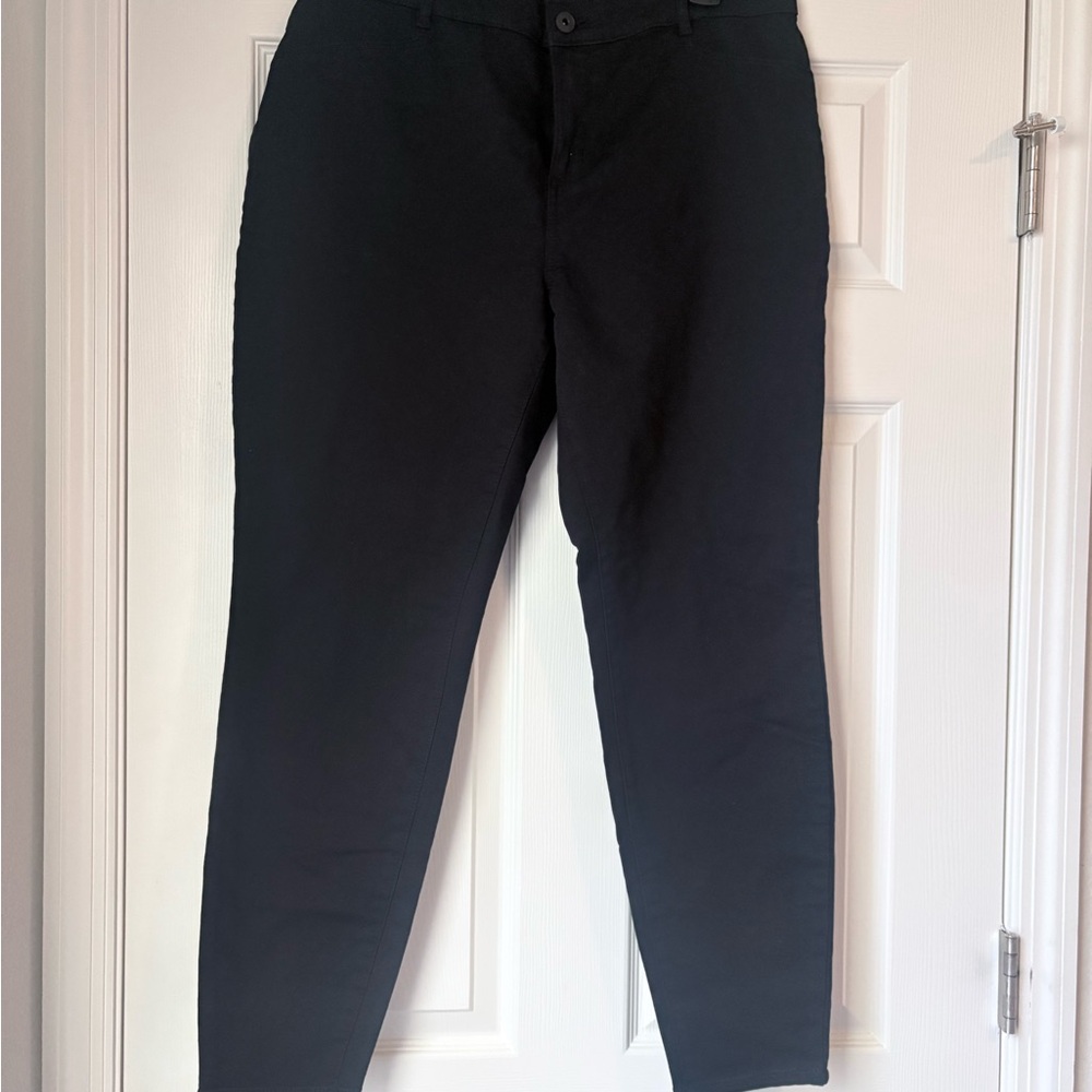 GAP Black Stretch Skinny Pants Size 16 NWT Slim Fit Work Pants